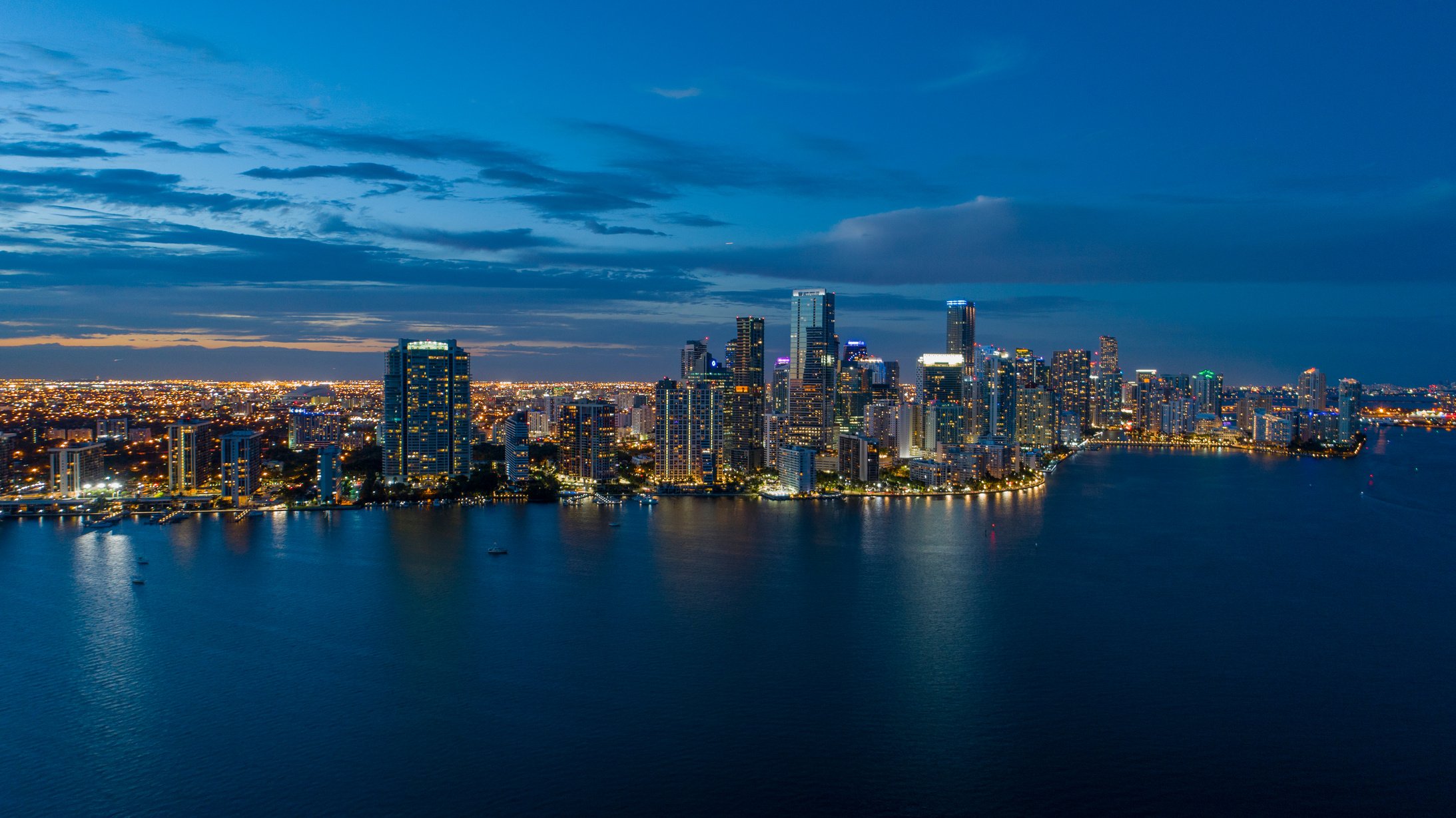 Downtown Miami Night, Miami Sunrise, Cityscape